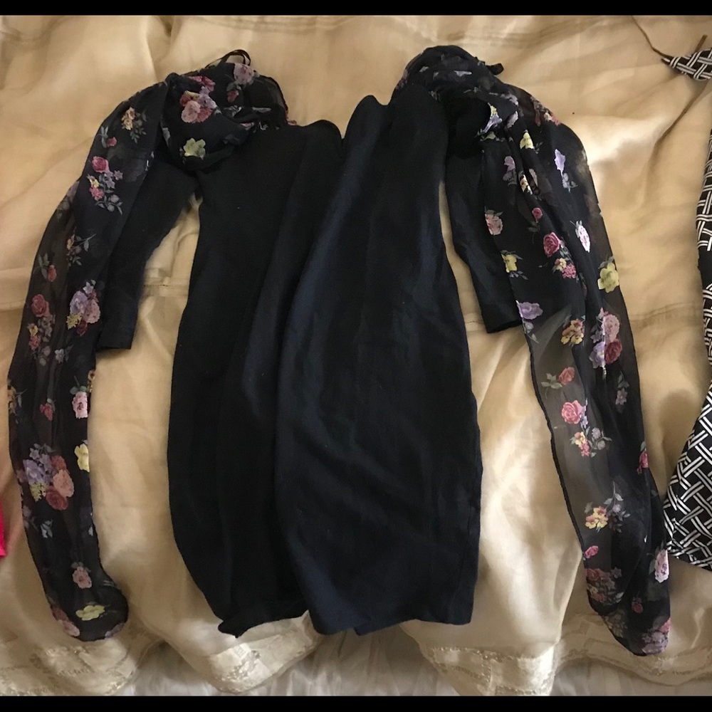 Black long sleeve dress